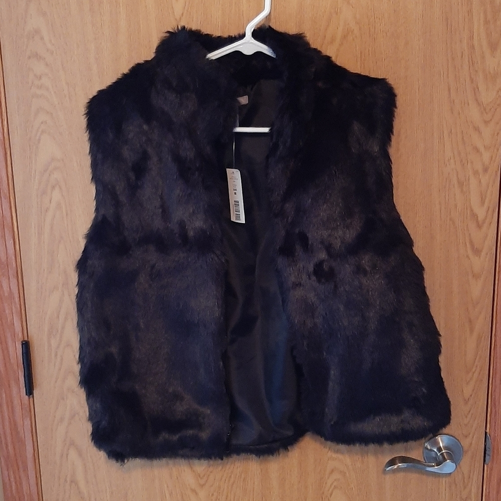 Faux fur vest